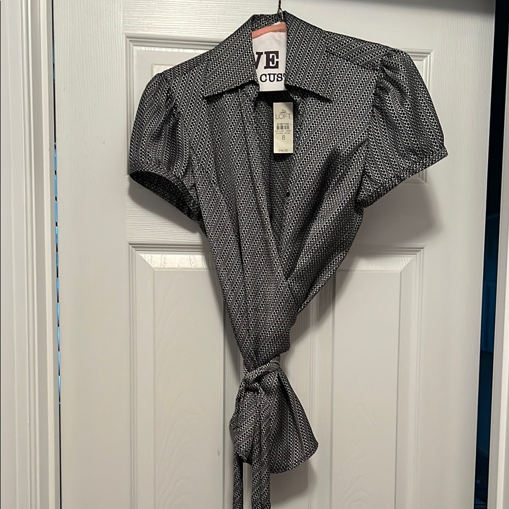 Ann Taylor Loft Polka Dot Blouse